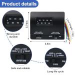 7330F3852 Thermostat Single Stage Heat and Cool Compatible with Coleman RV Air Conditioner Mach Series 7330F3852 Single Stage Heating/Cooling Control Efficient Temperature Regulation (Black)