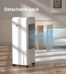 Swamp Cooler, 1800 CFM Windowless Portable Air Conditioners with 4.2 Gal Water Tank, 120° Swing,12H Timer,3 Modes & 3 Speeds,4 Ice Packs, Evaporative Air Cooler for Room,Bedroom,Office,Crystal White