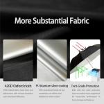 LIHONK Portable ac Window Vent kit【Titanium Silver+Black 100% Light Block】- Universal Thick Portable Air Conditioner Window Seal for AC and Tumble Dryer - 100% Sealing Waterproof Adjustable(Medium)