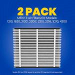 AprilAire 210 Replacement Filter for AprilAire Whole House Air Purifiers - MERV 11, Clean Air & Dust, 20x25x4 Air Filter (Pack of 2)