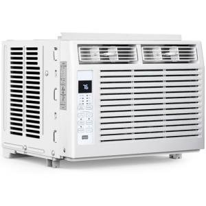 Electactic Window Air Conditioner 5,000 BTU, Window Type AC Unit with Cooling, Dry Mode, 4 Fan Speeds, 24-H Timer, Sleep Mode, Cooling for 230sq.ft Bedroom, Living Room, Office