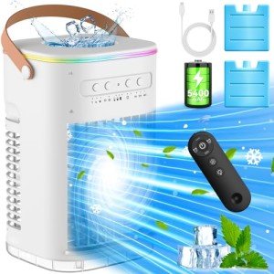 BALK0 Portable Air Conditioner with Battery & Timer
