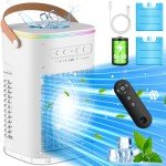BALK0 Portable Air Conditioner with Battery & Timer