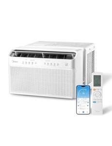 Midea 6,000 BTU U Shaped Smart Inverter Window Air Conditioner - Cools 250 Sq Ft, Ultra Quiet with Open Window Operation - Alexa/Google Assistant Compatible, 37% Energy Savings, Remote (2026 Edition)