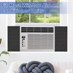 YoleShy Window Air Conditioner Side Panels Foam Panels for Window Air Conditioner, AC Units Window Kit 17 X 9 X 1 inch, Pack of 2, Black