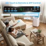 ZAFRO Portable Air Conditioners, 10000 BTU (6000 BTU SACC), Portable AC with Drainage-free Cooling, Fan & Dehumidifier, Smart AC Unit with APP/Remote, 47dB Quiet, 24H Timer for Living Room, Bedroom