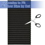 YoleShy Window Air Conditioner Side Panels Foam Panels for Window Air Conditioner, AC Units Window Kit 17 X 9 X 1 inch, Pack of 2, Black