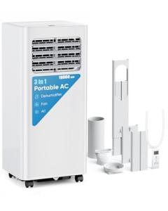 Feelfunn 10,000 BTU Portable Air Conditioners - Cools 450 Sq.Ft, 3-in-1 Portable AC with Remote Control/Sleep Mode/24H Timer, AC Unit for Bedroom, Dorms, Apartment, Window Kit Included