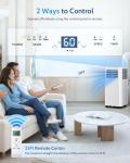 Feelfunn 10,000 BTU Portable Air Conditioners - Cools 450 Sq.Ft, 3-in-1 Portable AC with Remote Control/Sleep Mode/24H Timer, AC Unit for Bedroom, Dorms, Apartment, Window Kit Included