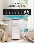 EUHOMY Portable Air Conditioners 8,000 BTU, Cools Up to 350 Sq.Ft, 4-in-1 Portable AC Unit with Cool, Fan, Dehumidifier Sleep Modes, 24H Timer, Remote, Window Installation Kit for Bedroom Living Room
