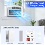 YIYAO Window AC Insulation Kit - Foam Seal Panels for Air Conditioner, Blocks Cold & Heat Leaks, All Season Weather Stripping (Summer/Winter)