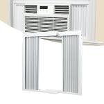 GCGOODS Window Air Conditioner Side Panels with Frame, Adjustable Window AC Side Panel Kit, Universal Fits for 10,000 BTU Window Air Conditioner Units, Window AC Side Panel with Frame