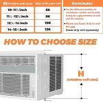GCGOODS Window Air Conditioner Side Panels with Frame, Adjustable Window AC Side Panel Kit, Universal Fits for 10,000 BTU Window Air Conditioner Units, Window AC Side Panel with Frame