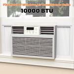 GCGOODS Window Air Conditioner Side Panels with Frame, Adjustable Window AC Side Panel Kit, Universal Fits for 10,000 BTU Window Air Conditioner Units, Window AC Side Panel with Frame