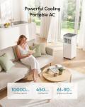 EUHOMY 10,000 BTU 3-in-1 Portable Air Conditioner
