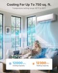 Temprium 12000 BTU Mini Split AC & Heat Pump