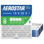 Aerostar MERV 8 Air Filter 6-Pack, 18x20x1