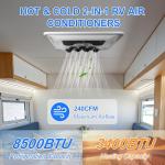 12V RV Rooftop Air Conditioner - 8530 BTU