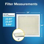 Filtrete 24x24 AC Air Filter, MERV 5, 6-Pack