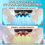12V 8500 BTU Low Profile RV Air Conditioner