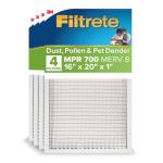Filtrete 16x20x1 MERV 8 Air Filter 4-Pack