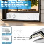 Babeezy Portable AC Window Seal Kit 11x64in