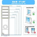 Babeezy Portable AC Window Seal Kit 11x64in