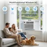 ZAFRO 8,000 BTU Window Air Conditioner, Quiet Cooling