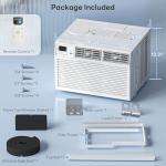 ZAFRO 8,000 BTU Window Air Conditioner, Quiet Cooling