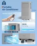 Garvee 8000 BTU Portable AC with Remote Control