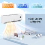 LITHZEN 12000 BTU Mini Split AC & Heater
