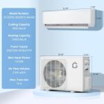 9,000 BTU Mini Split AC/Heat Pump with WiFi