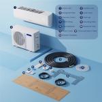 DELLA Mini Split AC & Heater, 12000 BTU