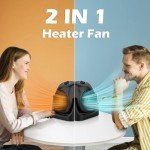 LifePlus Portable 2-in-1 Heater and Fan