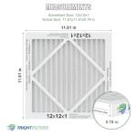 TRIGHTFILTERS 12x12x1 MERV 8 Air Filters 4-Pack