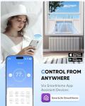 MERXENG 10,000 BTU WiFi Window Air Conditioner