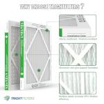 TRIGHTFILTERS 12x12x1 MERV 8 Air Filters 4-Pack