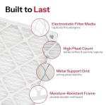 20x25x1 MERV 11 Pleated Air Filters - 6 Pack