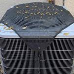 Air Conditioner Covers for Outside Units Central Ac Cover Leaf Guard Heavy Duty Mesh AC Defender for Outdoor Square Units, All Season Black (28 X 28 Inch)