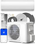 Feelfunn 9000BTU Mini Split AC/Heating System, 22 SEER2 115V Cools Rooms up to 550 Sq.Ft, Air Conditioner with Installation Kit,Remote,Wifi Control,Low Noise (Compatible with Alexa)