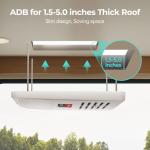 FOGATTI RV Air Conditioner 16000 BTU, Ducted RV AC Unit, Rooftop AC Unit RV, All in One Unit, Easy Install, Quiet AC, For Camper, 115V (Ducted, White)