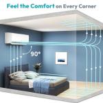 Mini Split AC/Heating System - 18000 BTU Mini Split AC Unit Inverter Heating and Cooling, 19 SEER2 230V Energy Efficient Ductless Air Conditioner Up to 1250sq.ft, Pre-charged System, Installation Kit