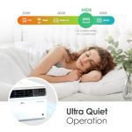LG 14000 BTU Window Air Conditioner Energy Saving Dual Inverter Remote Control WiFi Enabled Works w/LG ThinQ, Alexa Washable Filer Ultra-Quiet Cools 700 Sq.Ft. for Large Room AC Unit White LW1522FVSM