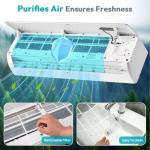 Mini Split AC/Heating System - 18000 BTU Mini Split AC Unit Inverter Heating and Cooling, 19 SEER2 230V Energy Efficient Ductless Air Conditioner Up to 1250sq.ft, Pre-charged System, Installation Kit