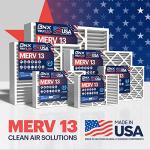 BNX TruFilter 20x20x4 (19.5’’ x 19.5’’ x 3.63‘’ Slim Fit) MERV 13 Air Filter (2-Pack) - MADE IN USA - Air Conditioner HVAC AC Furnace Filters Health, Allergies, Mold, Bacteria, Smoke, MPR 1900 FPR 10