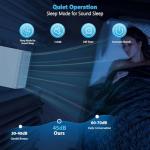 COWSAR 10,000 BTU Window Air Conditioner, Saddle Mount AC Unit Cools Up to 450 Sq.Ft, 3-in-1 with Cool/Dehumidifier/Fan, 24H Timer, Quiet Operation, Energy Saving, Easy Install, White