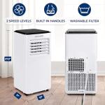 SereneLife 8000 BTU Portable Air Conditioner with Heating Functionality, 4-in-1 Compact Standing Air Conditioner for Room Up to 350 Sq. Ft., Floor AC Unit with LCD Remote Control, Auto Mode, Low Noise
