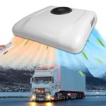 Universal Rooftop AC Unit RV 24V Air Conditioner with Heat for Camper, 12 Volt DC Air Conditioner Heater Combo, Quiet A/C Unit 2 in 1 Heating Cooling for Truck Trailer Boat Motorhome Tractor Caravan