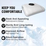 Universal Rooftop AC Unit RV 24V Air Conditioner with Heat for Camper, 12 Volt DC Air Conditioner Heater Combo, Quiet A/C Unit 2 in 1 Heating Cooling for Truck Trailer Boat Motorhome Tractor Caravan