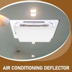 DOITOOL Air Vent Deflector Ceiling 11.79"x11.79" Ac Vent Deflector for Central Air Conditioner Square Outlets Conditioner Windshield Accessory